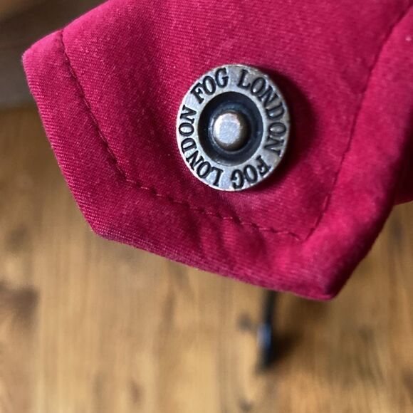 London Fog Little Red Riding Hood Lined Hooded Jacket Size Women’s S - Picture 6 of 12